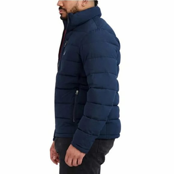 NWT Nautica Men’s Quilted Puffer Jacket BLUE - Picture 8 of 10
